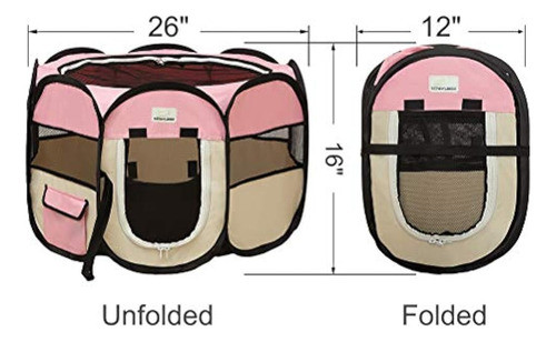 Expawlorer - Corralito Portátil Para Cachorros, Extraíble, P 1
