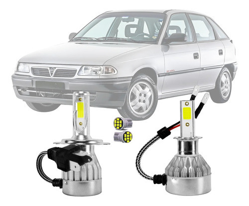 Kit De Led 6500k Farol Gm Astra 1995 1996 1997 1998 1999 0