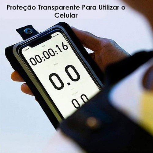 Colete Refletivo Esportivo Para Corrida C/ Suporte Telefone 1