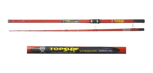 Caña Top Surf Anaranjada 3.90 Mts 2 Tramos Frontal 0