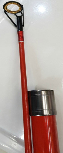 Caña Top Surf Anaranjada 3.90 Mts 2 Tramos Frontal 1