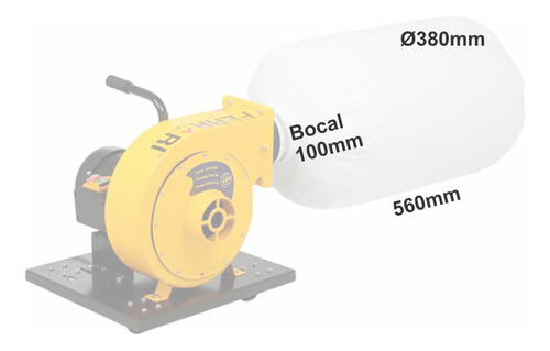 Filtro Bolsa Exaustor Coletor De Pó Maksiwa Ferrari Razi 1