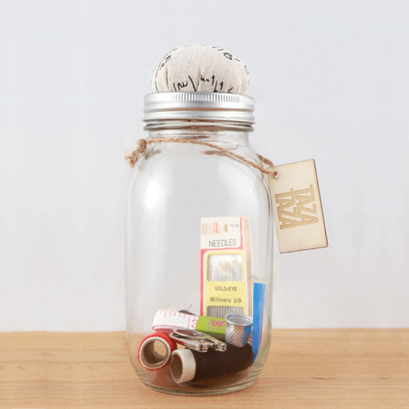 Costurero De Vidrio Con Accesorios 1