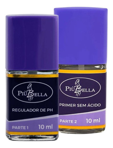 Kit Regulador De Ph E Primer Sem Ácido Piu Bella 10ml 0