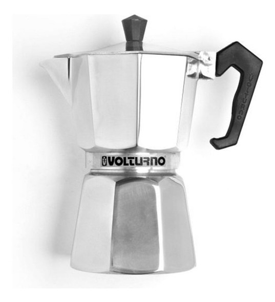 Cafetera Volturno Clásica 6 Pocillos Manual Aluminio Italian 0