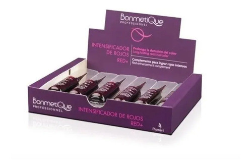 Ampollas Bonmetique Intensificador De Rojos Red+ 12u X3ml 0