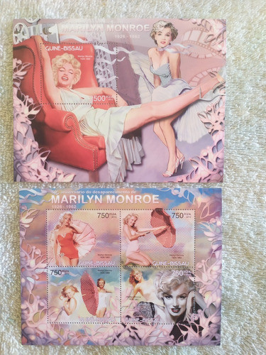 Bloco E Série Selos (guiné Bissau) - Marilyn Monroe 0