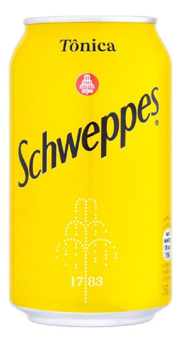 Kit C/ 6 Água Tônica Schweppes Lata 350ml 1