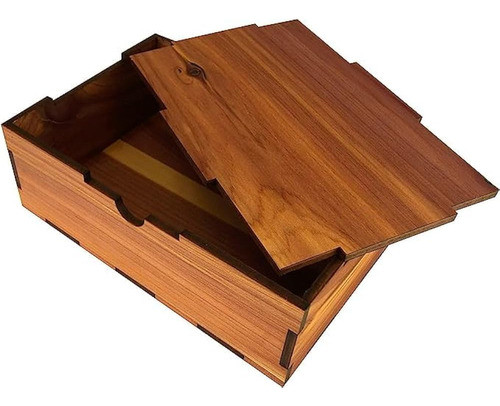 ~? Caja De Recuerdos Memoria De Boda De Madera - Caja De Tar 0