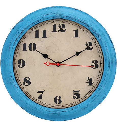 Imotion Wall Clock 12-inch Decorated Dial Face Retro Wall Cl 0