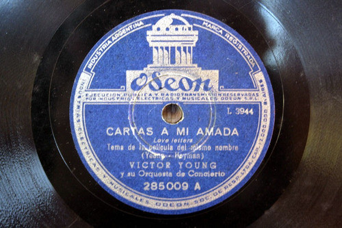 Victor Young Cartas A Mi Amada + Estela Al Resp Odeon 285009 1