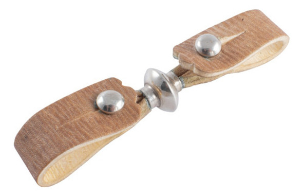 Manea De Cuero Crudo Fina Con Detalles Y Botones En Alpaca 0