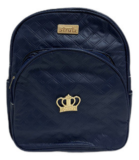 Mochila Bebê Corino Azul Marinho - Strutz 1