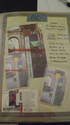 Tarjeta Telefonica Argentina Mercado D Abasto P1 Coleccio N7 0