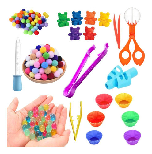 Kit Pedagógico Coordenação Motora Sensorial Montessori 0