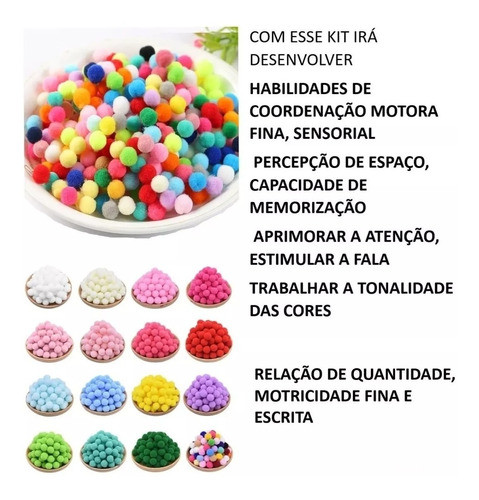 Kit Pedagógico Coordenação Motora Sensorial Montessori 1