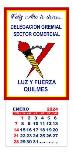 Almanaque/ Calendarios 2024 Personalizados X 32u Imantados 1