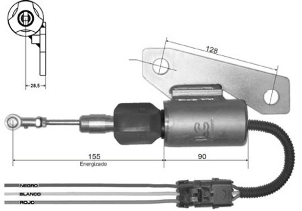 Solenoide De Pare 12v Mot Cummins B 0