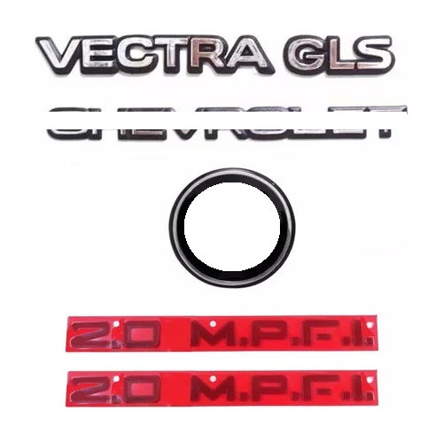 Kit Emblemas Vectra Gls Chevrolet 94/95 2 2.0 Mpfi Gm Grade 0