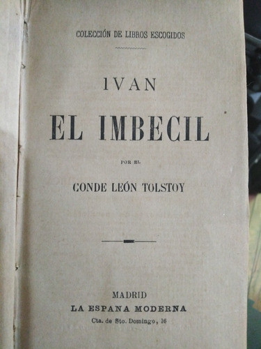 Ivan El Imbecil - León Tolstoy -sólo Envíos- 0