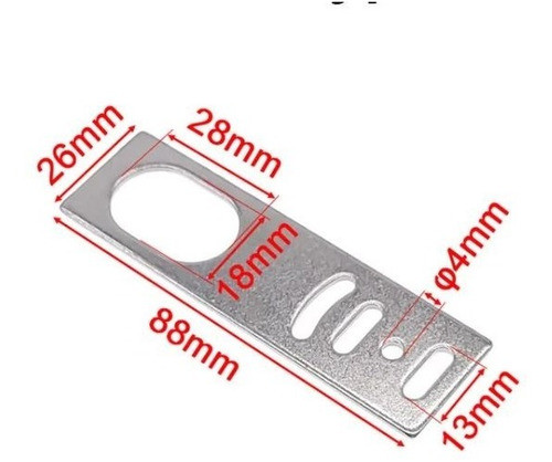 Suporte Reto Em Aço Galvanizado Para Sensor M18 1