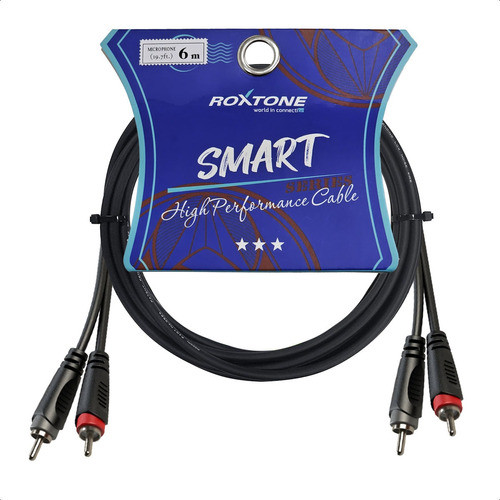 Cable De Audio 2 Rca A 2 Rca Estereo Macho 3 Metros Smart 0