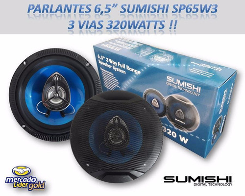 Parlantes 6,5 Sumishi Sp65w3 3 Vias 320watts !! Oferta!! 0