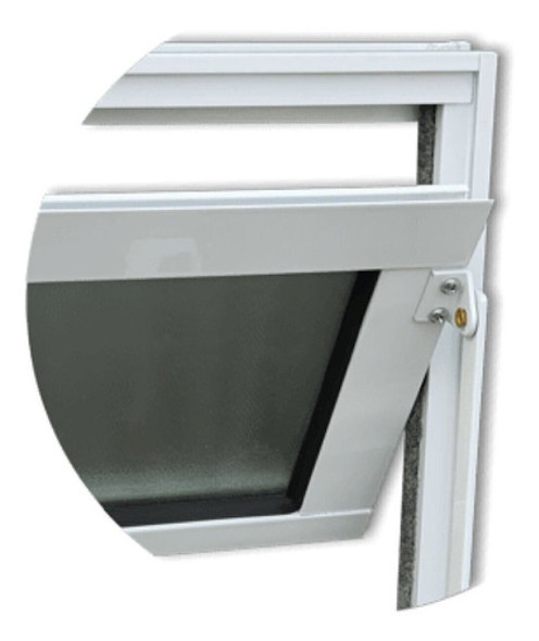 Janela De Alumínio Basculante 40x100cm Vidro Mini Boreal 1