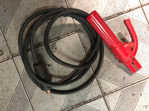 Cable Con Pinza Con Bornera Euro Para Soldadora Tamig 0