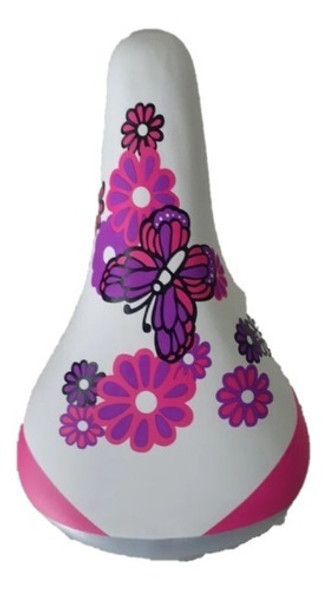 Asiento Estampado Mariposa Flor Nena Niña Ason Bicicletas 0