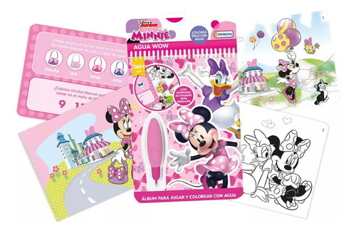 Agua Wow Album Para Colorear Con Agua De Minnie 07656 0