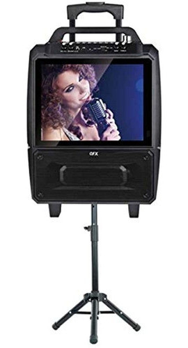Qfx Kar-812sm Sistema De Altavoces De Karaoke Portátil De 2 0