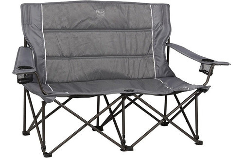 Silla De Camping Doble Plegable Pezca Exterior Playa - Gray 0