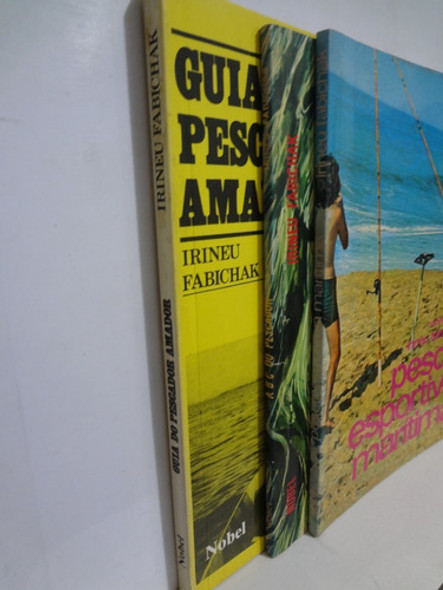 3 Livros Pesca Esportiva Maritima + Guia Pescador Amador + 1 1