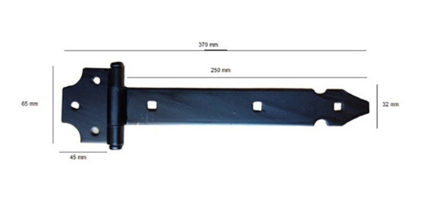 Bisagra Colonial P/atornillar C153 - 25 Cm Pack X4 - Fdn 1