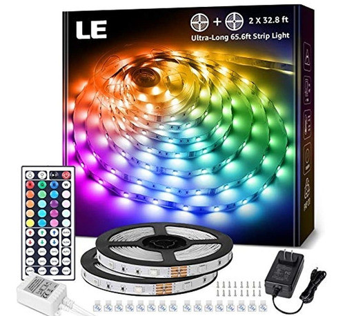 Le Tiras De Luces Led De 65.6 Pies, Tiras Led Rgb 5050 Ultra 0