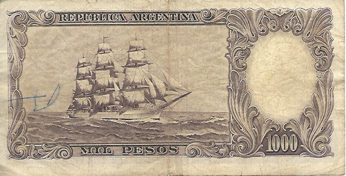 Bottero 2153 $ 1000 Moneda Nacional Serie C Mb- Palermo 1