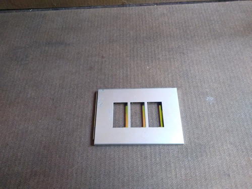 Espelho Para  Acabamentode Interruptor  Antigo Alumínio 0