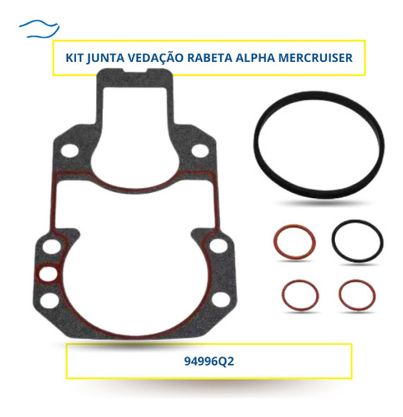 Kit Junta E Vedação Rabeta Alpha Mercruiser 94996q2 1 Kit Junta E Vedação Rabeta Alpha Mercruiser 94996q2 1