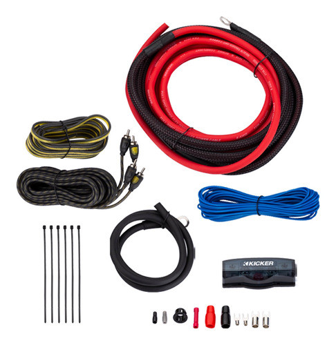 Kit Cables Potencia Kicker 6ga Ofc 47vk6 6awg 2 Canales 0