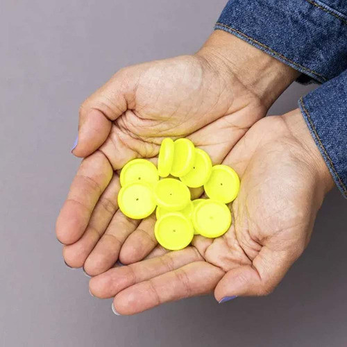 Discos + Elástico Amarelo Neon 31mm G Caderno Inteligente 1