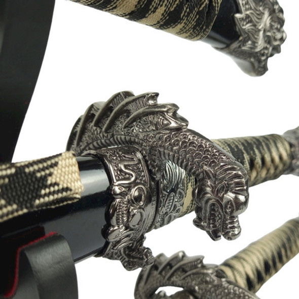 Kit 3 Espada Katana Wakizashi Tanto Dragão Aço Inox +suporte 1