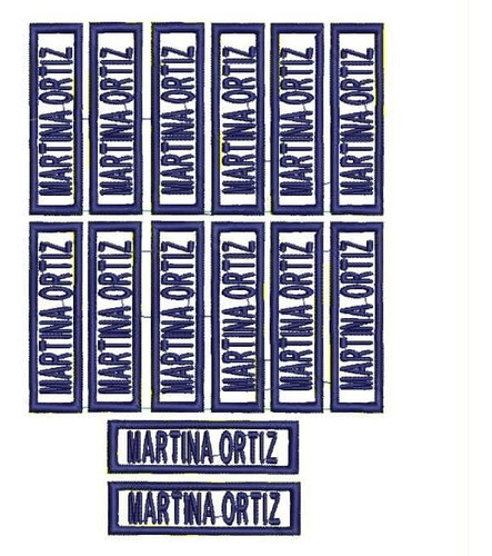 Etiquetas Bordadas 14 Unidades 0