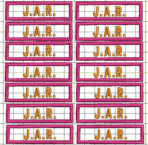 Etiquetas Bordadas 14 Unidades 1