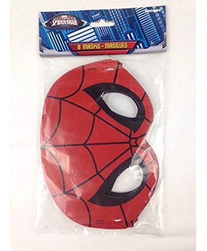 Spiderman Party Masks 8ct 1