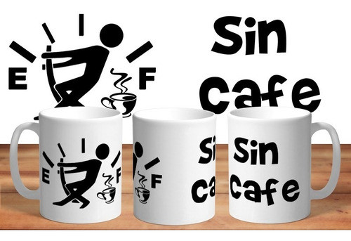 Taza De Cerámica Con Cafe Sin Cafe 1