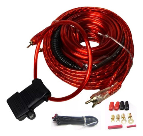 Kit Cables 800w Pmpo Potencias 10 Gauges Rca 0