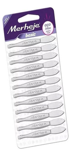 Pack De 10 Pinza Para Depilar Clasica Puntas Rectas Metalica 1