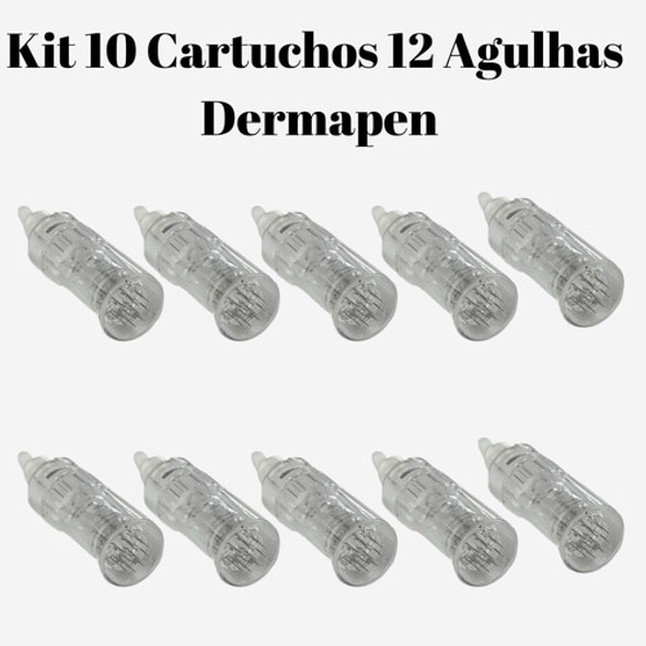 Kit 10 Cartuchos Dermapen 12 Agulhas Dr. Pen My-m Orignal 1