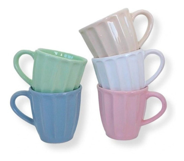 Taza Jarrito Café Vainilla Cerámica X24 Colores 150 Cc 0